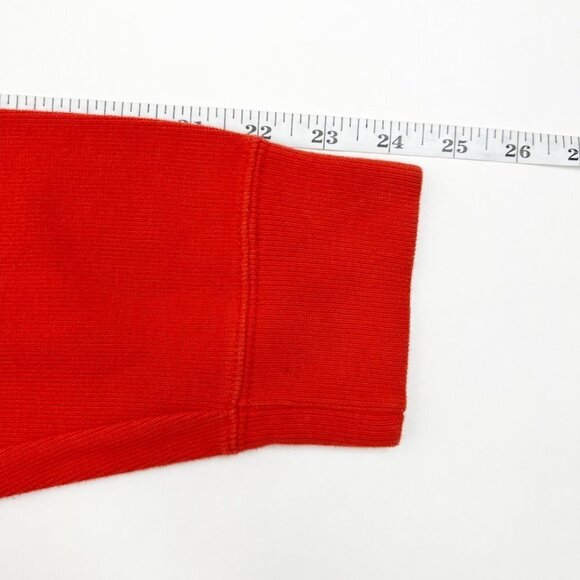 Polo Ralph Lauren Sweater Men's M Orange Quarter-Zip Pullover Collegiate Preppy - Picture 12 of 15